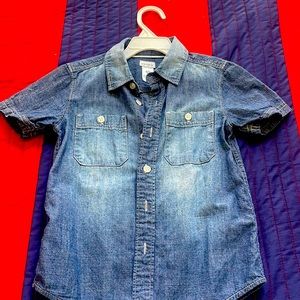 Carters denim shirt. Short sleeve never worn.